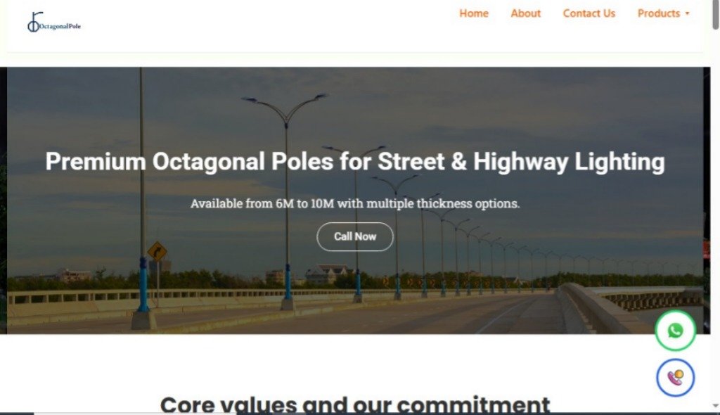 Octagonal Pole
